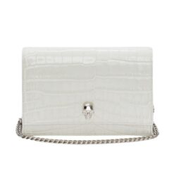 ALEXANDER MCQUEEN WOMANS SMALL SKULL IN BONE