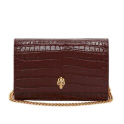 ALEXANDER MCQUEEN WOMANS SMALL SKULL IN RED