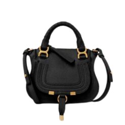 CHLOE MARCIE MINI DOUBLE CARRY BAG BLACK
