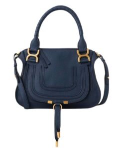 CHLOE MARCIE SMALL DOUBLE CARRY BAG NAVY