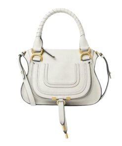 CHLOE MARCIE SMALL DOUBLE CARRY BAG WHITE