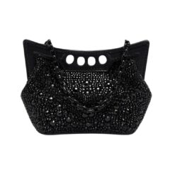 ALEXANDER MCQUEEN WOMENS THE MICRO PEAK BAG IN BLACK