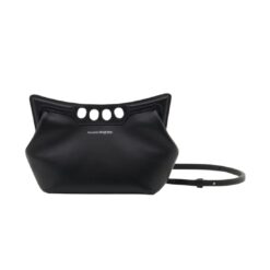 ALEXANDER MCQUEEN WOMENS THE PEAK BAG MINI IN BLACK