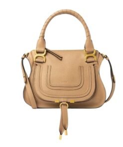 CHLOE MARCIE SMALL DOUBLE CARRY BAG MILKY BROWN