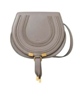 CHLOE MARCIE SMALL SADDLE BAG CASHMERE GREY