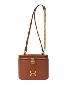 CHLOE MARCIE MINI VANITY ON CHAIN TAN