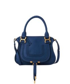 CHLOE MARCIE SMALL DOUBLE CARRY BAG DEEP DENIM