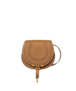 CHLOE MARCIE SMALL SADDLE BAG POTTERY BROWN