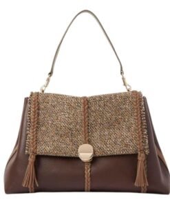 CHLOE PENELOPE LARGE SOFT SHOULDER BAG YELLOW MULTICOLOUR