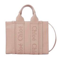 CHLOE SMALL WOODY TOTE BAG NOMAD BEIGE