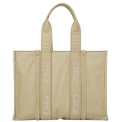 CHLOE LARGE WOODY TOTE BAG HOT SAND