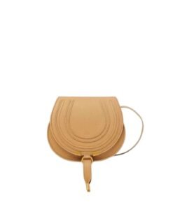 CHLOE MARCIE SMALL SADDLE BAG MILKY BROWN