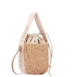 CHLOE SMALL WOODY BASKET BLUSHY BEIGE
