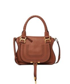 CHLOE MARCIE SMALL DOUBLE CARRY BAG TAN