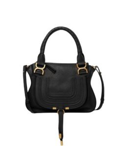 CHLOE MARCIE SMALL DOUBLE CARRY BAG BLACK