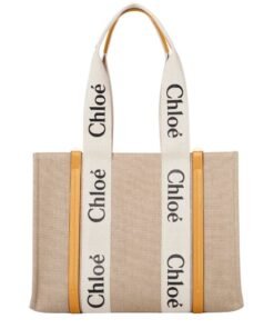 CHLOE MEDIUM WOODY TOTE BAG HONEY GOLD