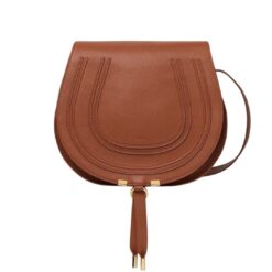 CHLOE MARCIE MEDIUM SADDLE BAG TAN