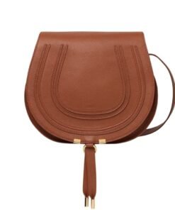 CHLOE MARCIE MEDIUM SADDLE BAG TAN