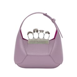 ALEXANDER MCQUEEN WOMENS THE JEWELLED HOBO BAG IN ANTIQUE PINK