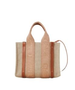 CHLOE SMALL WOODY TOTE BAG SOFT TAN