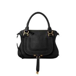 CHLOE MARCIE DOUBLE CARRY BAG BLACK