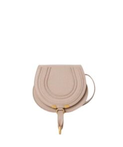 CHLOE MARCIE SMALL SADDLE BAG FLORAL GREY