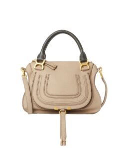 CHLOE MARCIE DOUBLE CARRY BAG FLORAL GREY