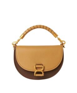 CHLOE MARCIE CHAIN FLAP BAG CREAMY BROWN