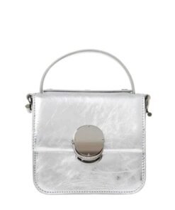 CHLOE PENELOPE MICRO FLAP BAG SILVER