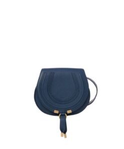 CHLOE MARCIE SMALL SADDLE BAG NAVY