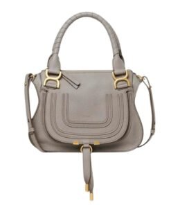 CHLOE MARCIE SMALL DOUBLE CARRY BAG CASHMERE GREY
