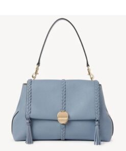 CHLOE PENELOPE MEDIUM SOFT SHOULDER BAG SHADY COBALT