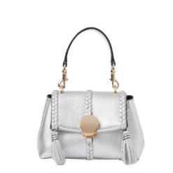 CHLOE PENELOPE MINI SOFT SHOULDER BAG SILVER