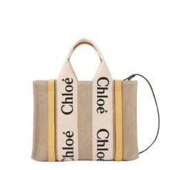 CHLOE SMALL WOODY TOTE BAG HONEY GOLD