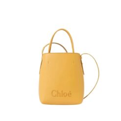 CHLOÉ SENSE MICRO TOTE BAG HONEY GOLD