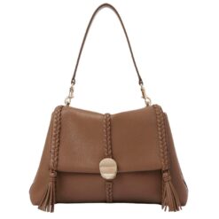 CHLOE PENELOPE MEDIUM SOFT SHOULDER BAG DARK NUT