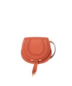 CHLOE MARCIE SMALL SADDLE BAG TAWNY ORANGE