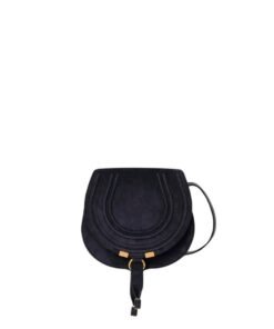 CHLOE MARCIE SMALL SADDLE BAG MIDNIGHT BLUE