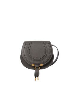 CHLOE MARCIE SMALL SADDLE BAG ELEPHANT GREY