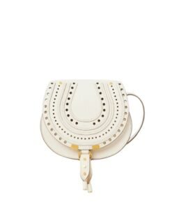 CHLOE MARCIE SMALL SADDLE BAG MISTY IVORY