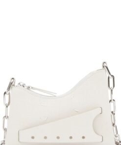 MAISON MARGIELA SNATCHED LEATHER MINI BAG