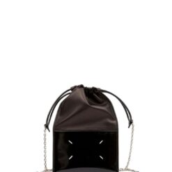 MAISON MARGIELA FOUR STITCH-LOGO DRAWSTRING CROSSBODY BAG