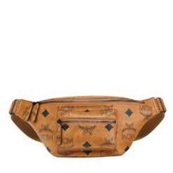 MCM MEDIUM FURSTEN BELT BAG IN MAXI VISETOS COGNAC
