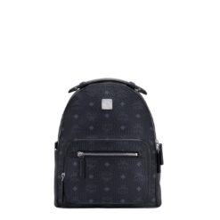 MCM SMALL STARK BACKPACK IN VISETOS BLACK