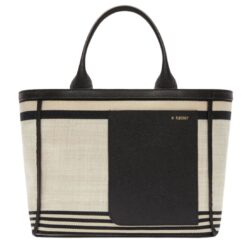 VALEXTRA LINEAR FABRIC MINI TOTE BAG