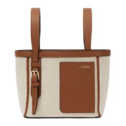 VALEXTRA SOFT CANVAS BUCKET MICRO BAG