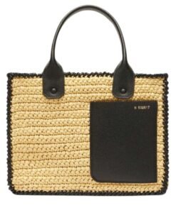 VALEXTRA SOFT TOTE RAFFIA CROCHET MINI BAG