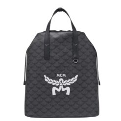 MCM HIMMEL DRAWSTRING BACKPACK IN LAURETOS GREY