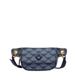 MCM HIMMEL BELT BAG IN LAURETOS JACQUARD BLUE