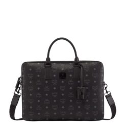 MCM KLASSIK BRIEFCASE IN VISETOS BLACK